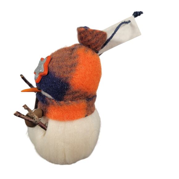 Snowoolies Denver Broncos Snowman Ornament 5" Felt Football Theme - Picture 9 of 9